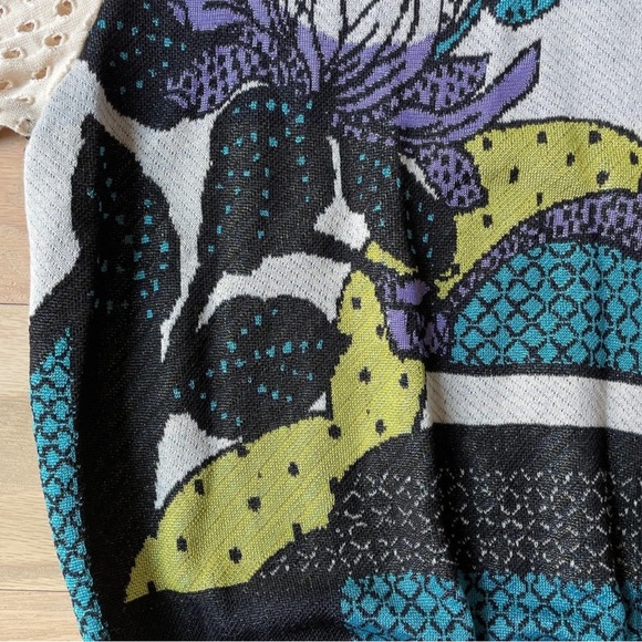 Anthropologie Aldomartins Floral Print Sweater / M - Picture 9 of 10